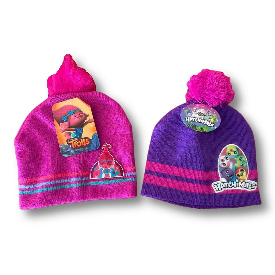 Trolls & Hatchimals Beanie Hat Set