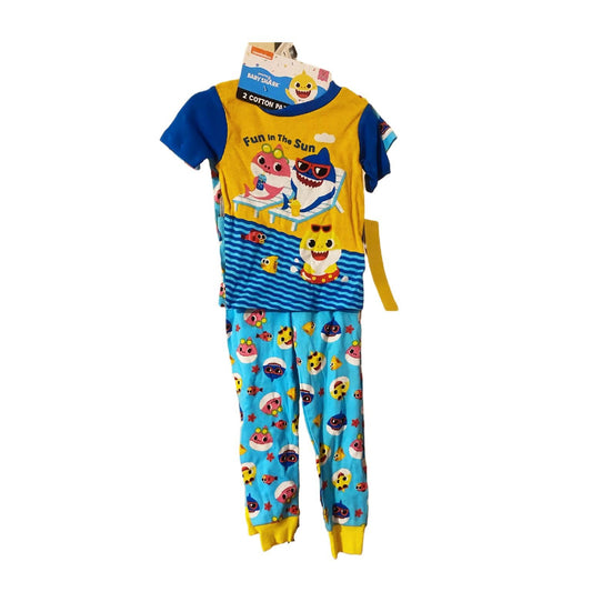 Baby Shark 4pc Toddler Pajamas Size 3T