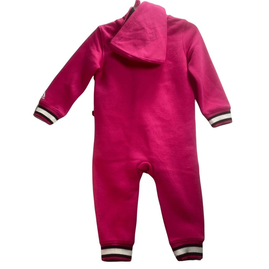 Reebok Pink Hoodie Romper Onesie 18 Months