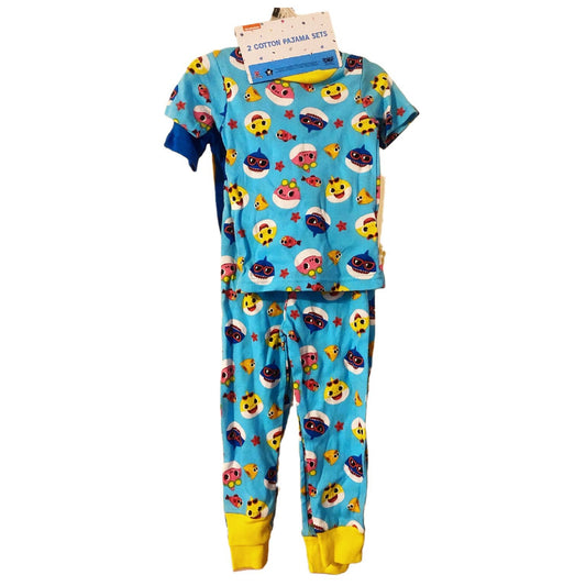 Baby Shark 4pc Toddler Pajamas Size 3T