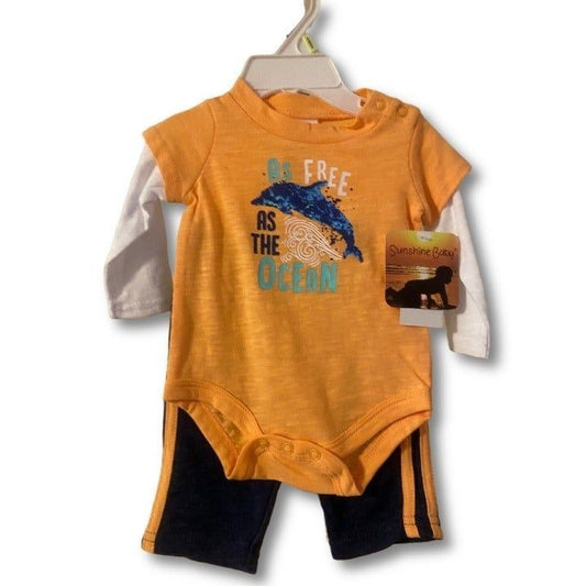 As Free As The Ocean Outfit 3 Months