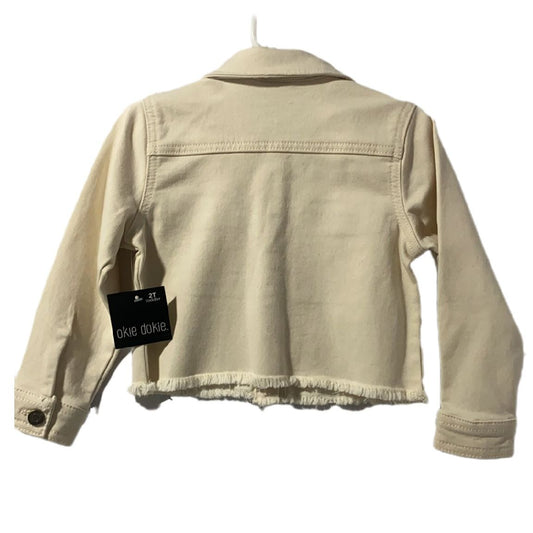 Okie Dokie Beige Girls Jean Toddler Jacket Size 2T