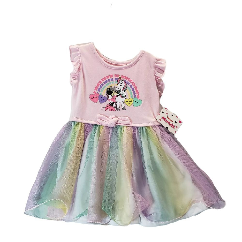 Minnie/Unicorn Rainbow Dress Size 2T