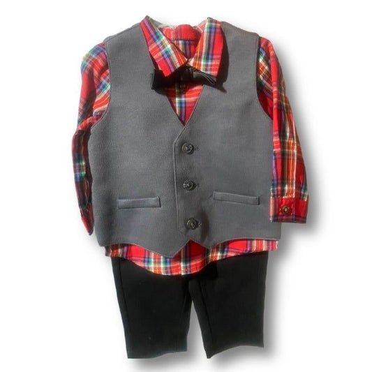 Boys Suit Outfit with Bow Tie 6-9 months