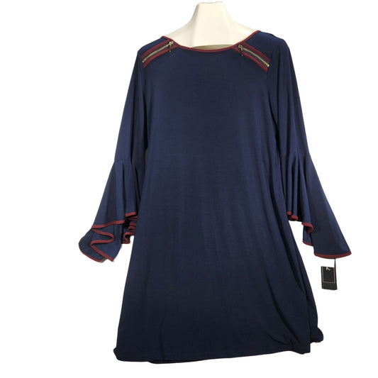 Vintage Inspired Flared Sleeve Dress Size Large