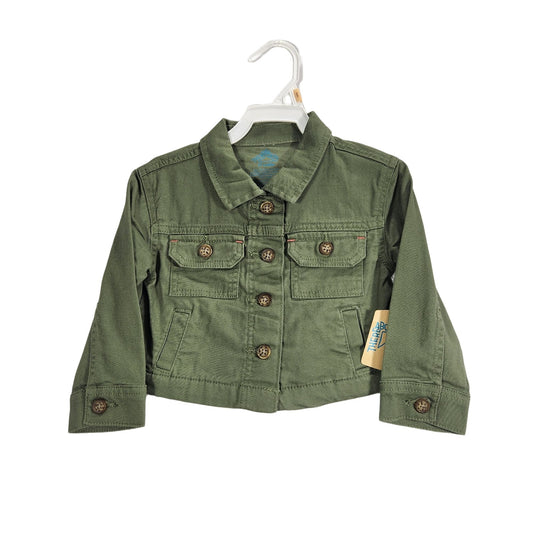 Military Green Toddler Jean Jacket Size 2T