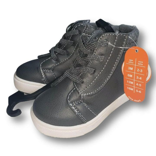 Gray High Top Boys Toddler Shoes Size 5