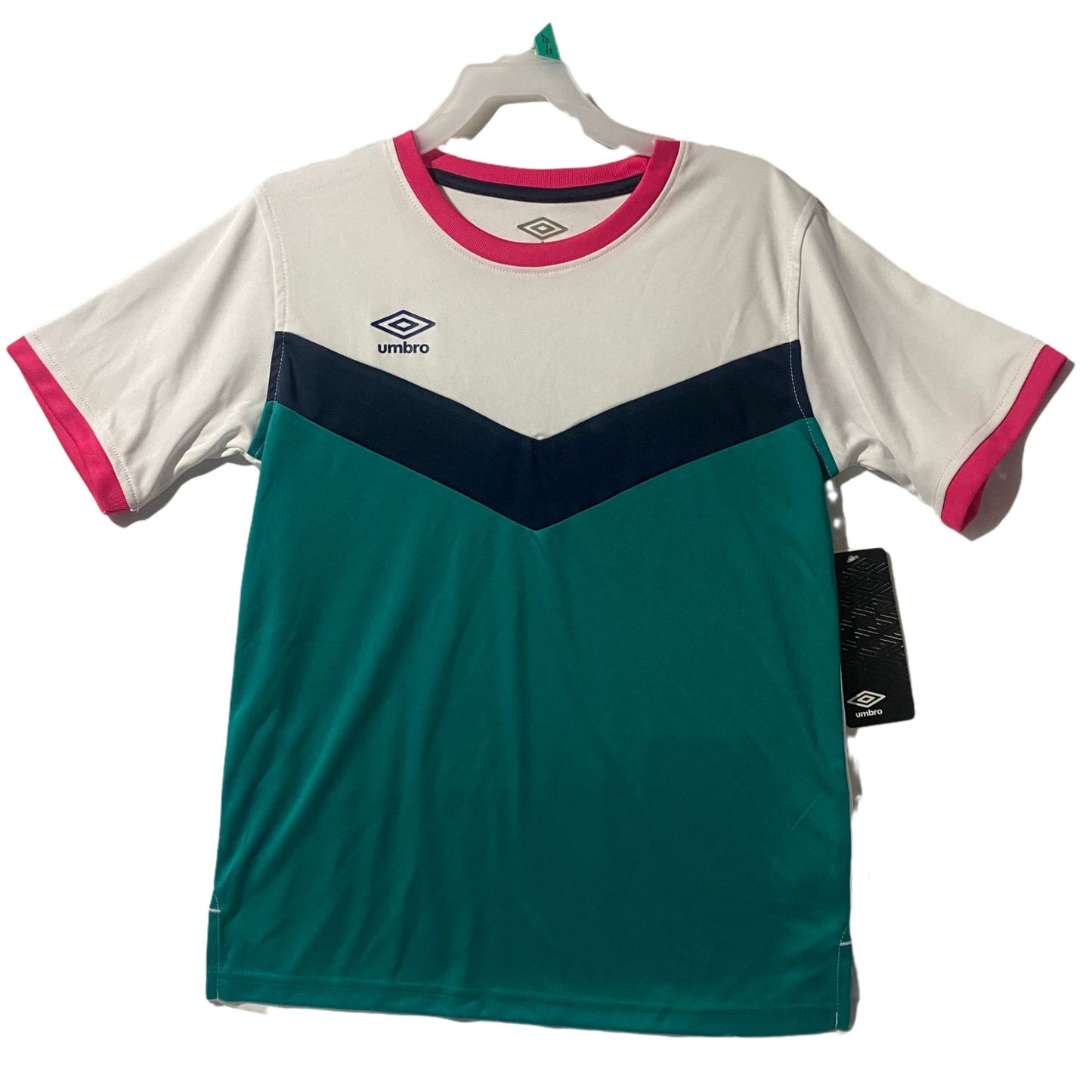 Umbro Kids Soccer Jersey Green/Pink Size XXL 18