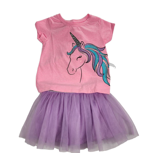 Unicorn Tulle Pink/Purple 2pc Set 18 Months