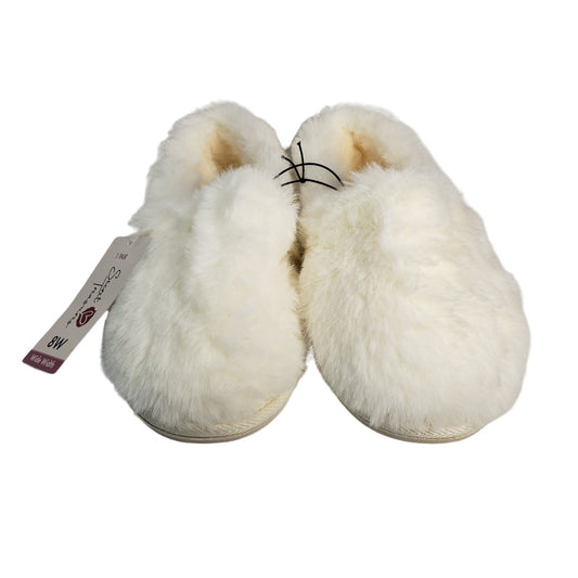 Faux Fur Memory Foam Women's Slippers Size 8W