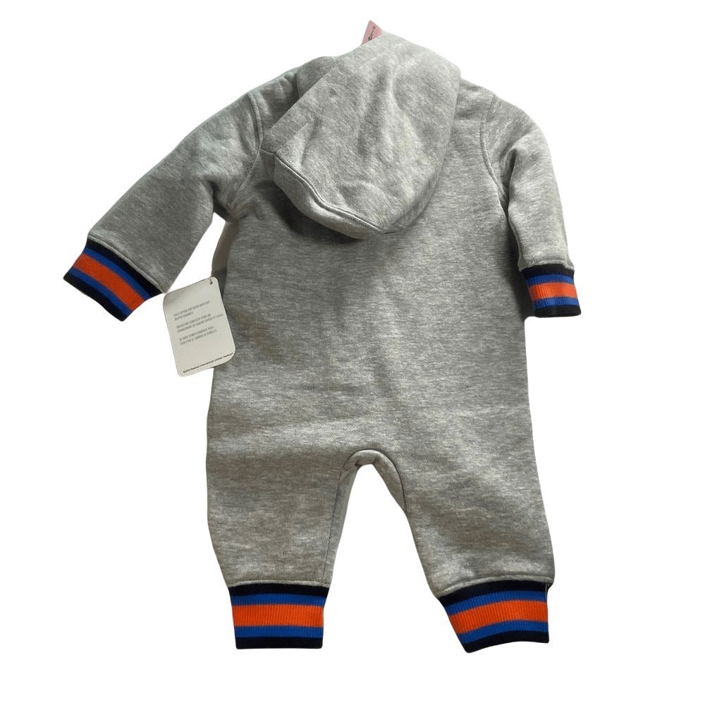 Reebok Gray Hoodie Romper Onesie 18 Months