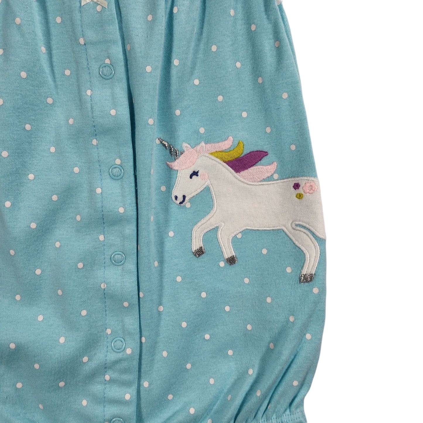 Unicorn Polka Dot Romper Size 24 Months