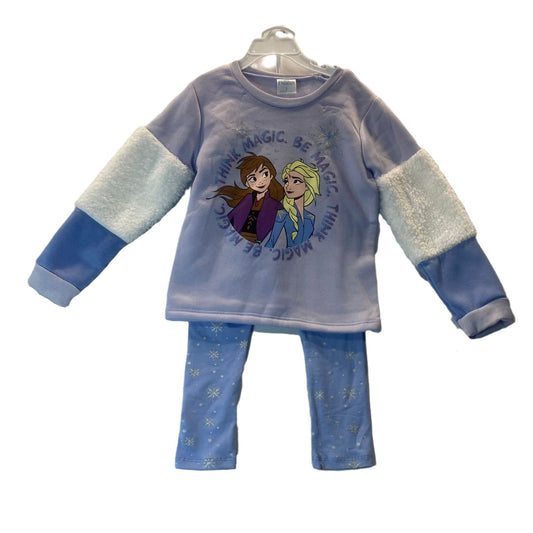 Frozen 2pc Anna Elsa Magic Girls Winter Outfit Size 6