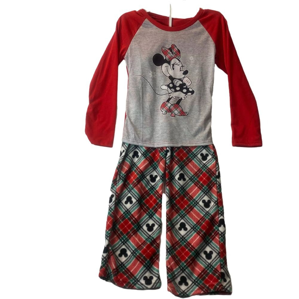 Minnie Mouse 2 Piece Pajama Set Size 8