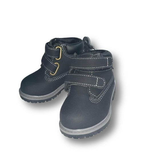 Black Suede Toddler Boys Boots Size 2