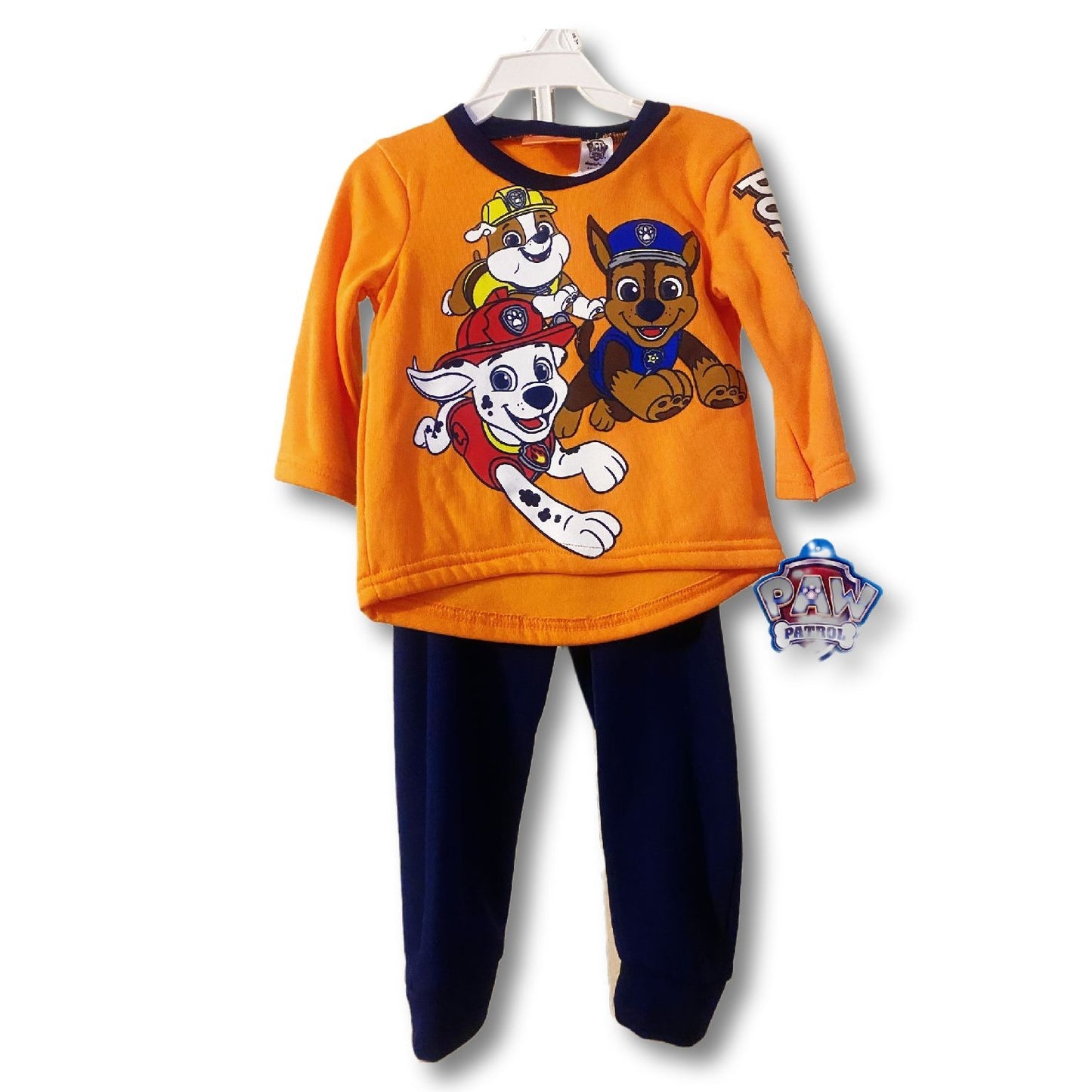 Paw Patrol 2pc Orange & Blue Jogger Set Size 2T