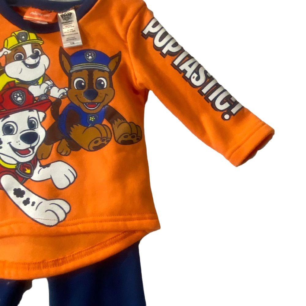 Paw Patrol 2pc Orange & Blue Jogger Set Size 2T