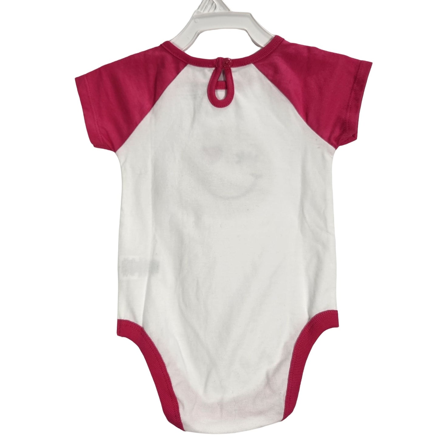 Smiley Face Pink/White Onesie 3-6 Months