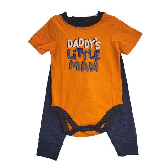 Daddy's Little Man 2pc Set Dark Blue Pant Size 18 months