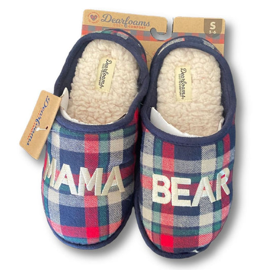 Mama Bear Dearfoams Women's Slippers Size Small 5/6