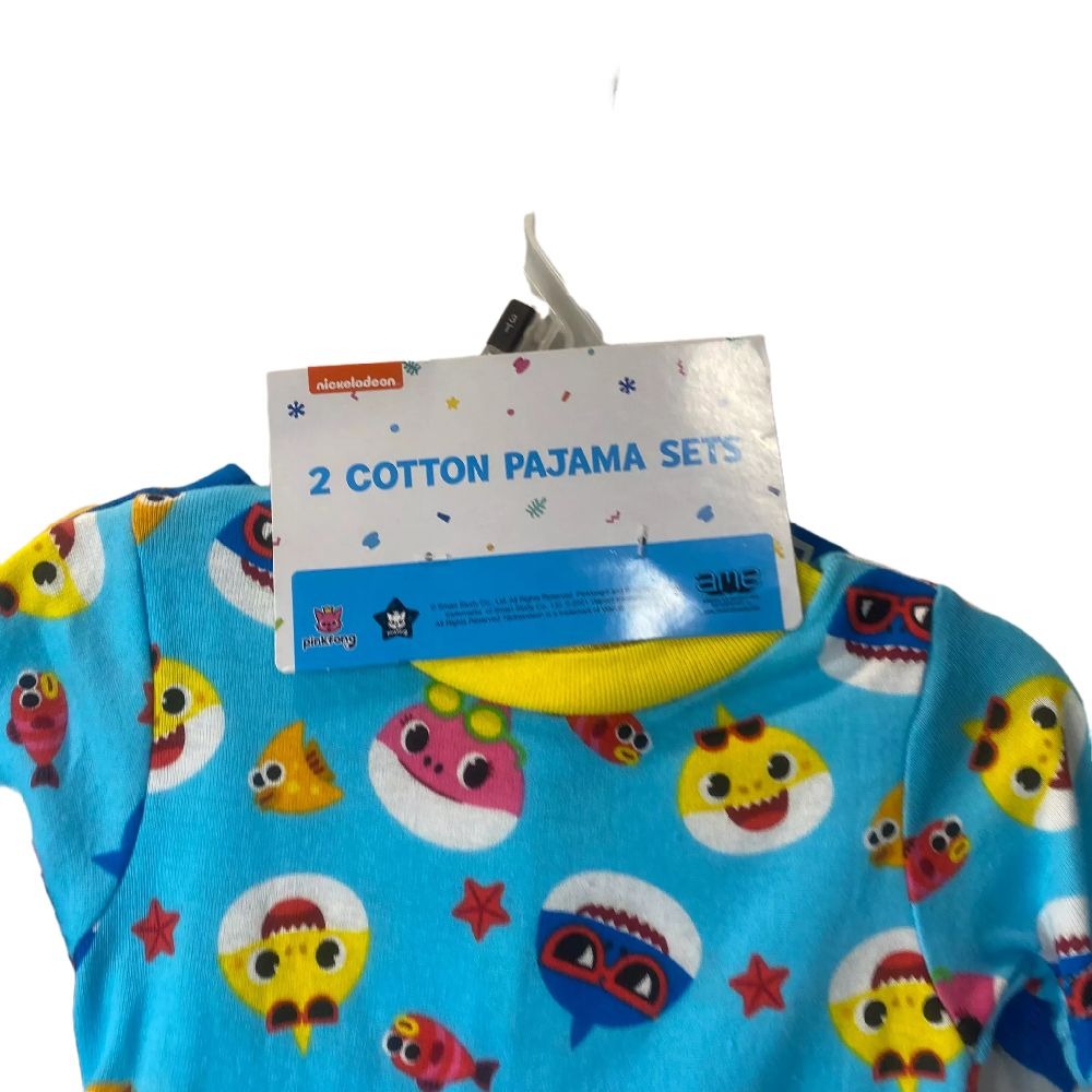 Baby Shark 4pc Toddler Pajamas Size 3T