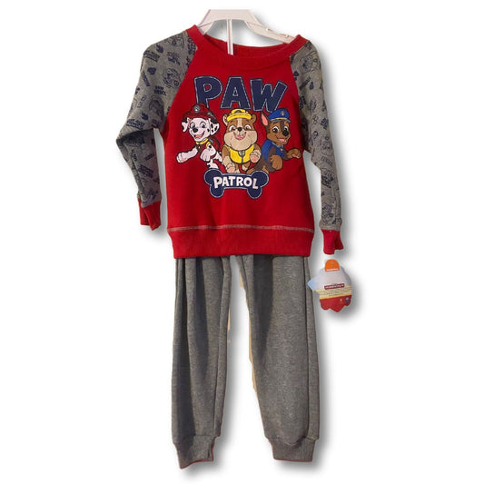 Paw Patrol Red/Gray 2pc Toddler Jogger Set Size 2T