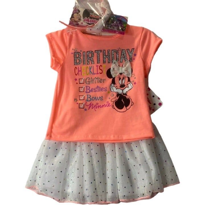 Minnie 3pc Girls Birthday Outfit 18 Months