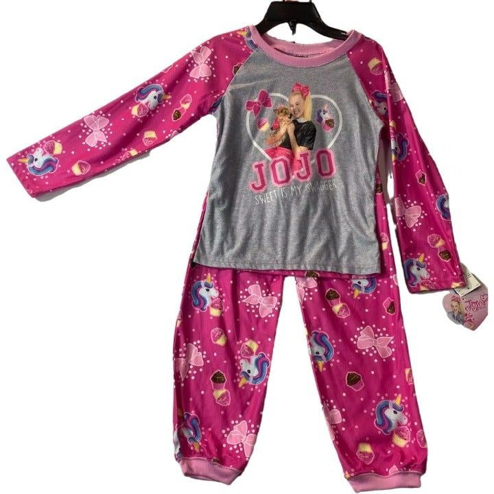 Jojo Siwa Girls Pink Pajamas Size 10