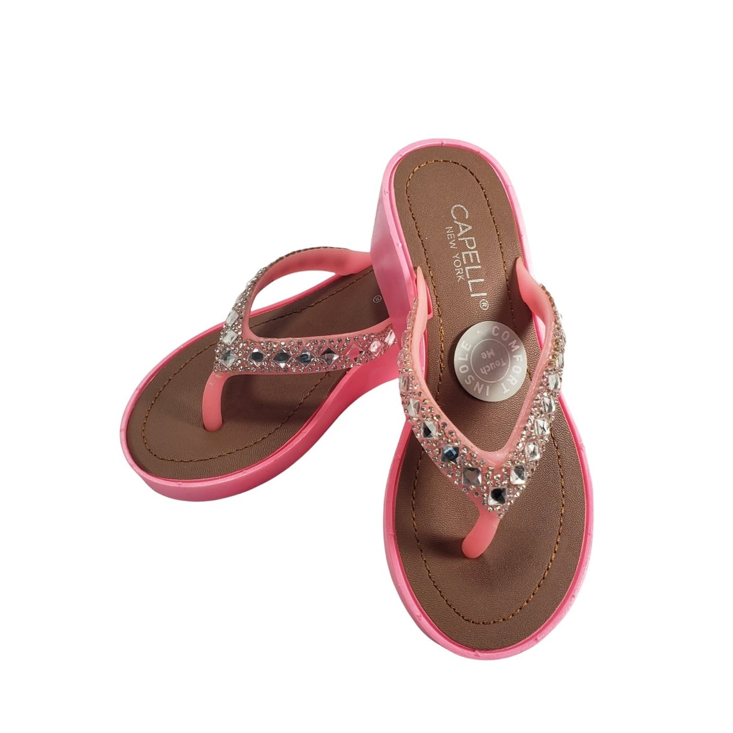 Capelli Pink Girls Sandals Size 10/11