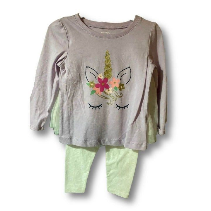 Carter's Unicorn Tulle Outfit Set 24 Months