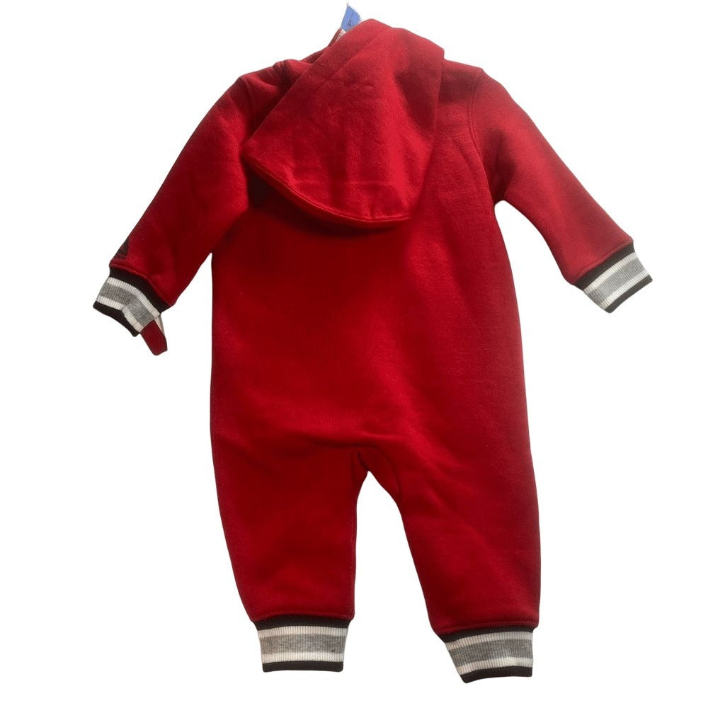 Reebok Red Hoodie Romper Onesie Size 12 Months