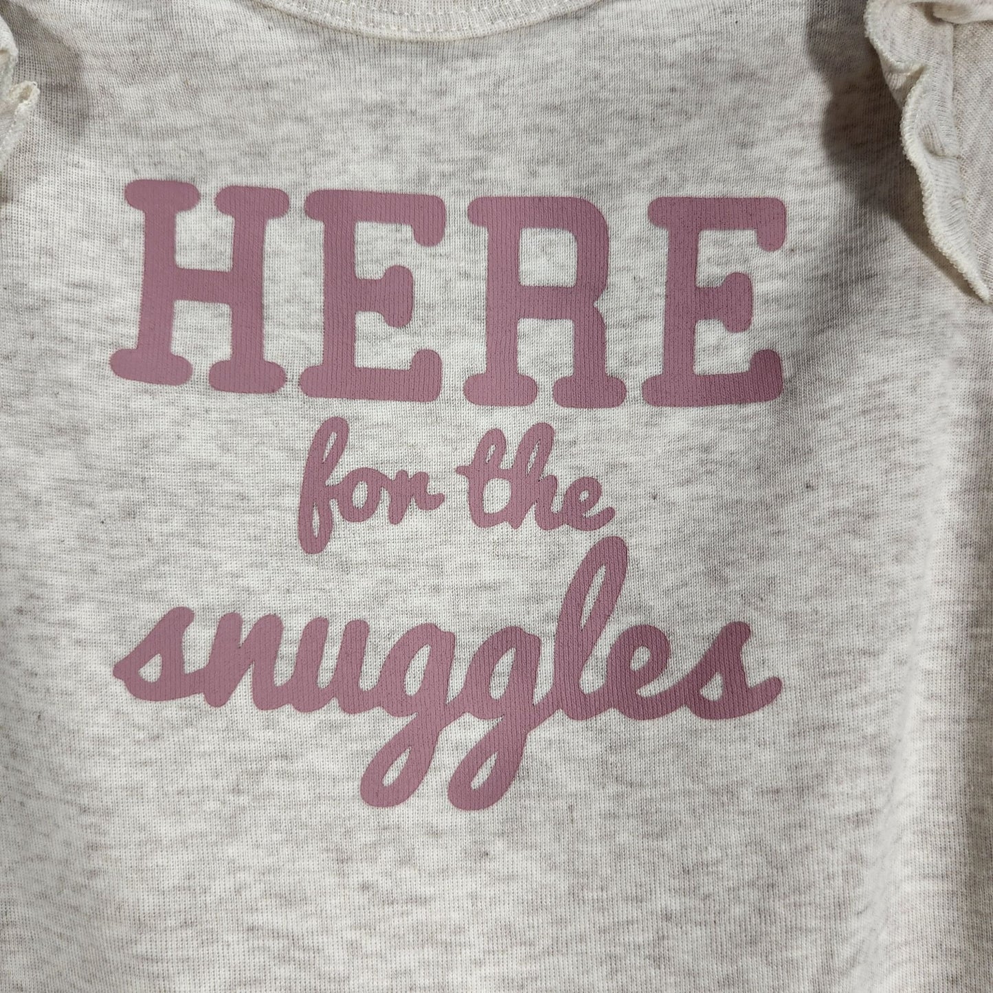 Here For Snuggles Footed Onesie Size 9 Months