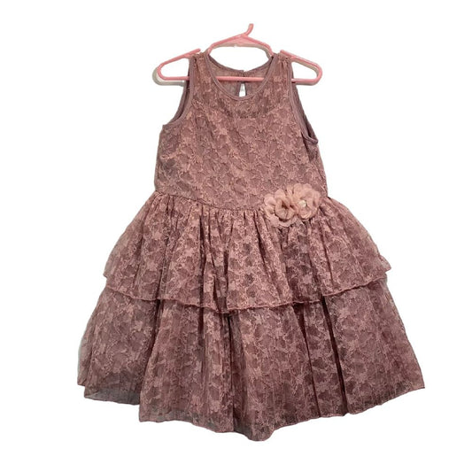 Lavender Ruffled Flower Dress Kids Size 5