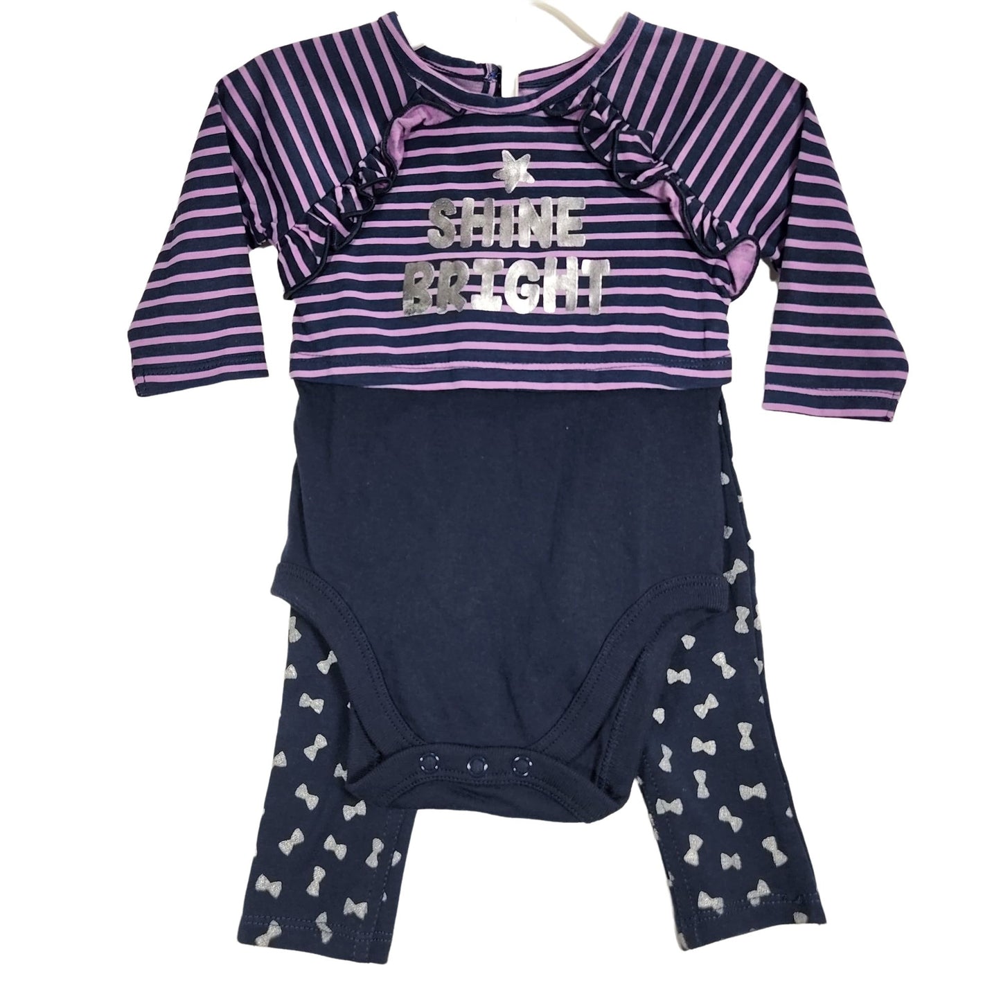 Shine Bright Girls 2pc Set 3-6 Months