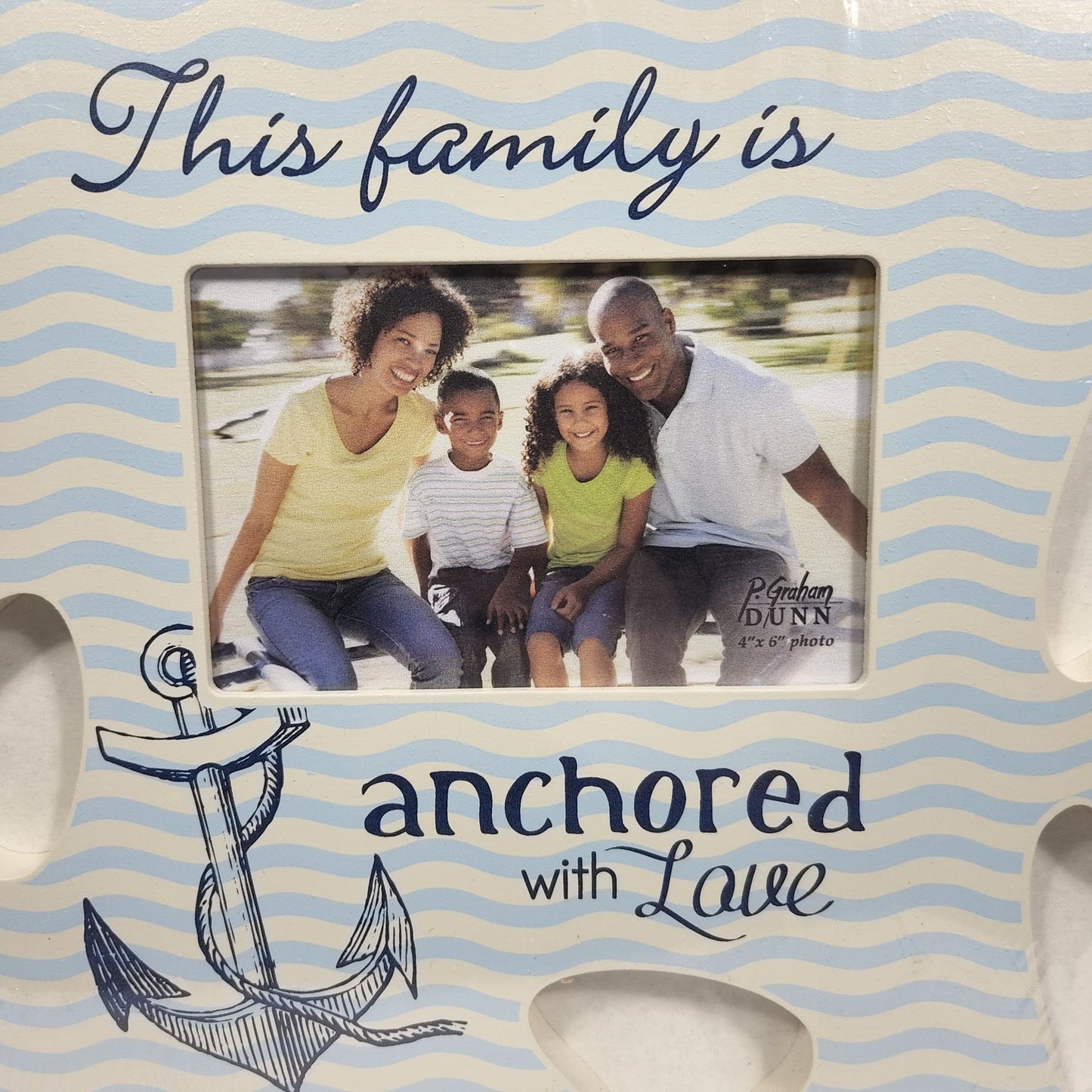 Anchored With Love Puzzle Picture Frame