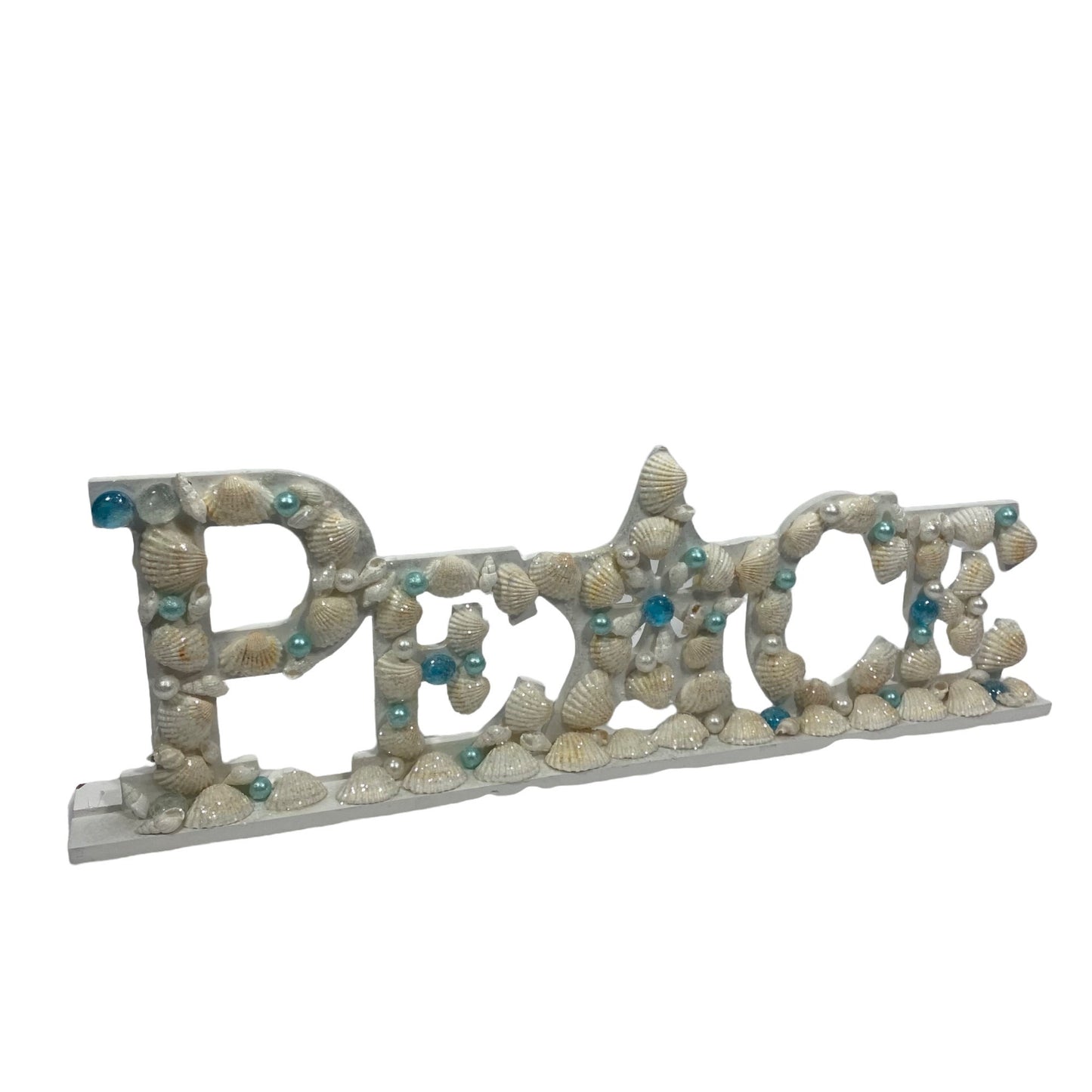 Sea Shell Peace Decor Sign