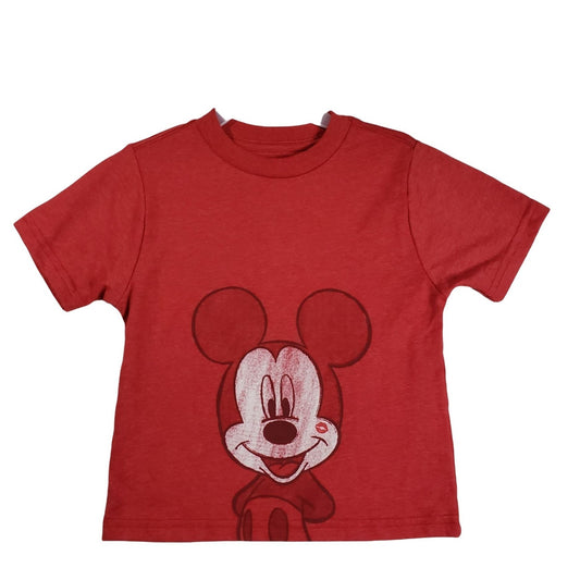 Disney Mickey Red Heart Mommy Toddler Shirt Size 4T