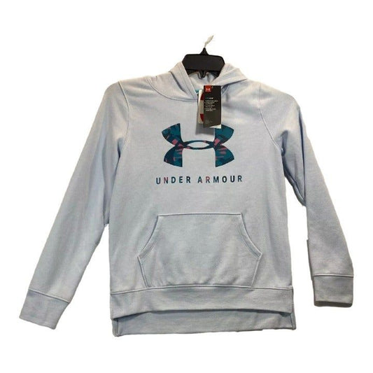 Under Armour Rival Moonstone Blue Girls Hoodie Youth XL