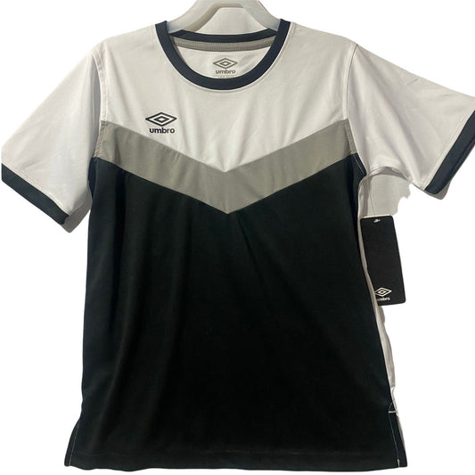 Umbro Kids Soccer Jersey Black Gray Size LG 10/12