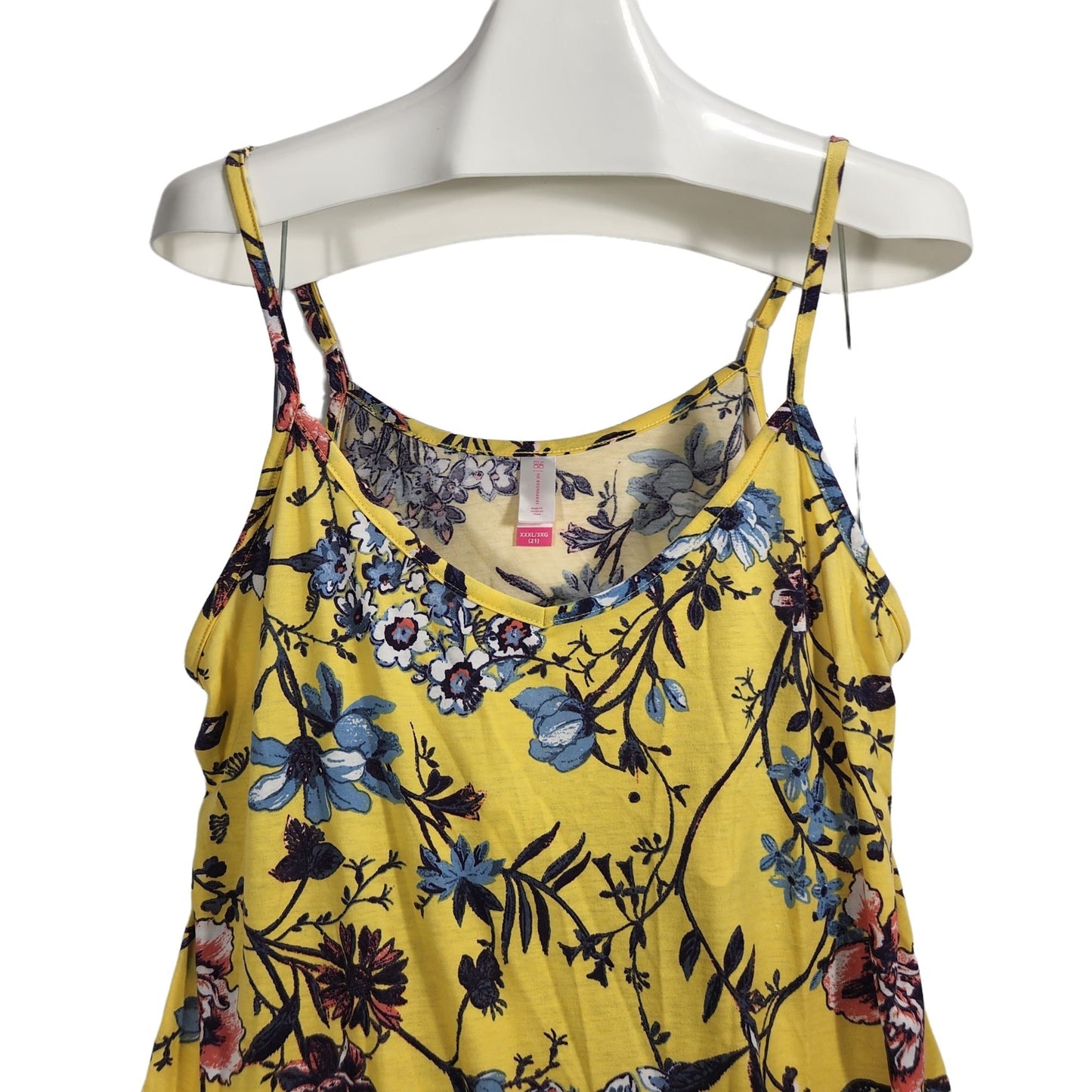 Yellow Flower Dress & Cover Up Size XXXL