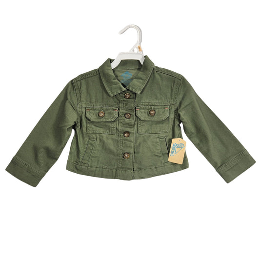 Military Green Toddler Jean Jacket Size 2T