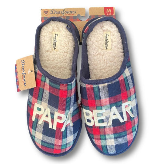 Papa Bear Dearfoams Men's Slippers Size Medium 9/10