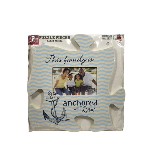 Anchored With Love Puzzle Picture Frame