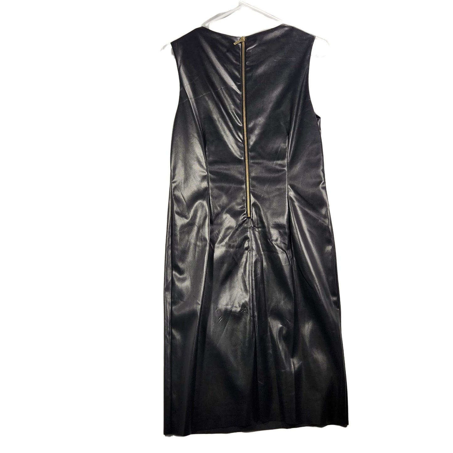 Sleeveless Faux Leather Sheath Dress Size 6