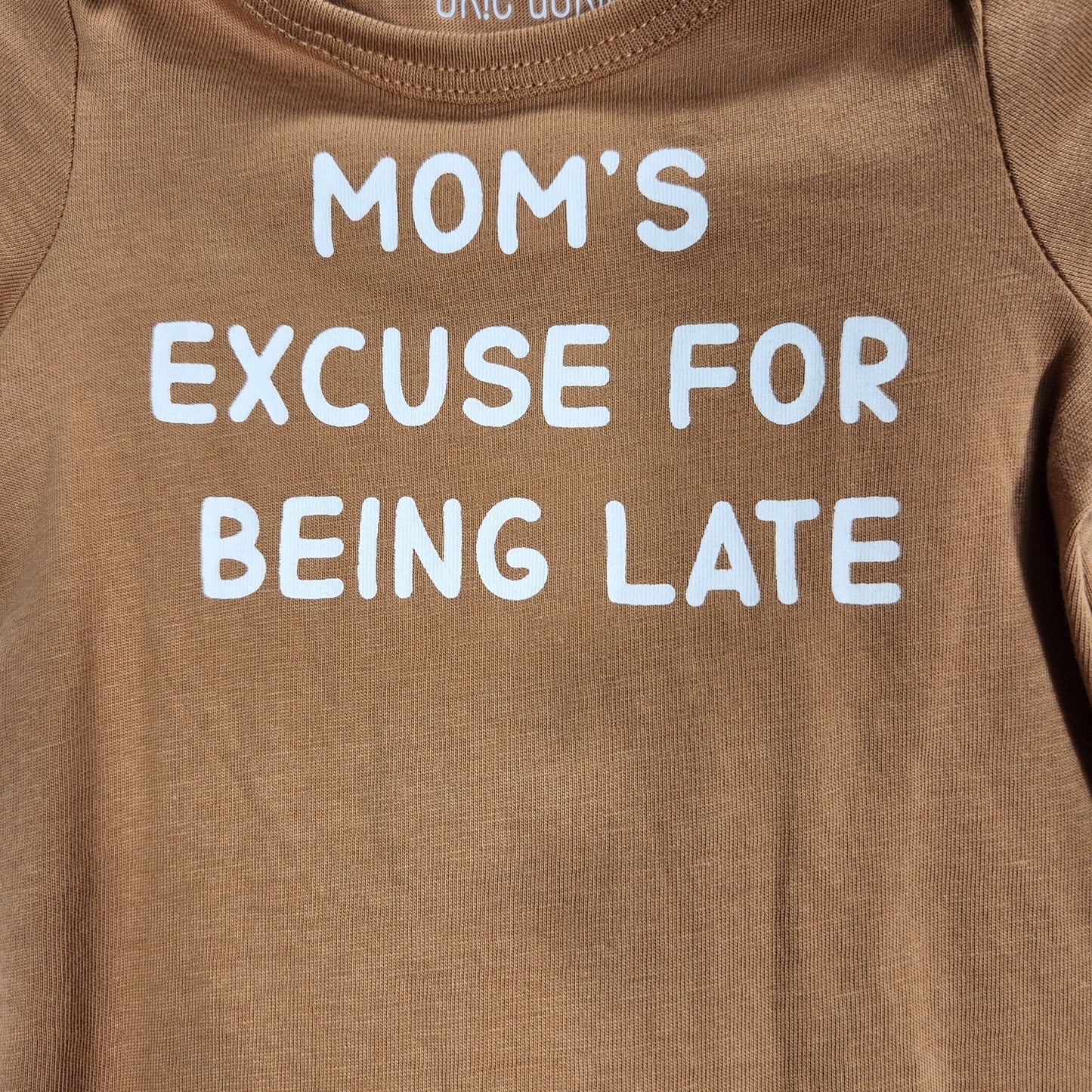 Moms Excuse Brown Onesie Size NB