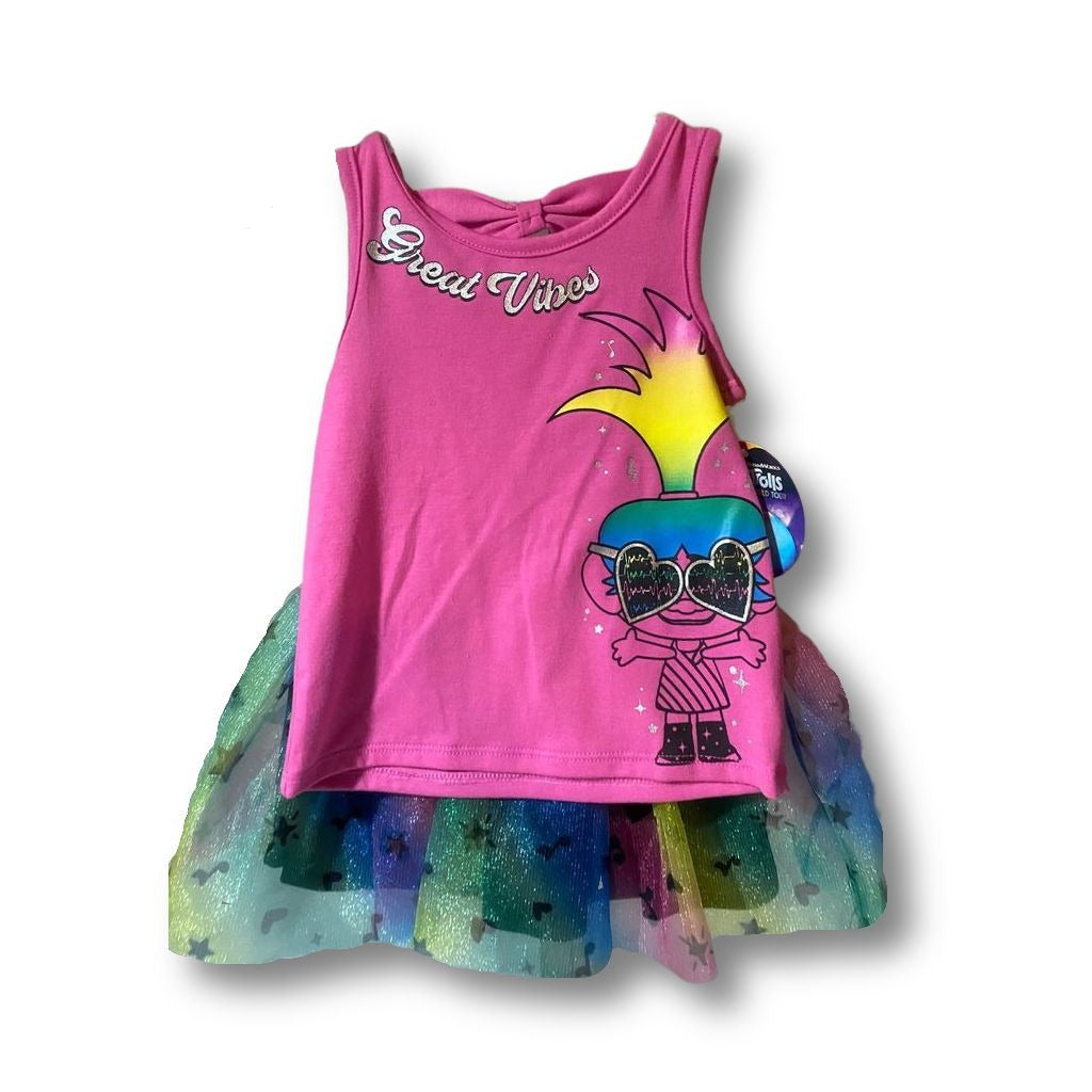 Trolls Tank Top & Tulle Skirt Set Size 2T