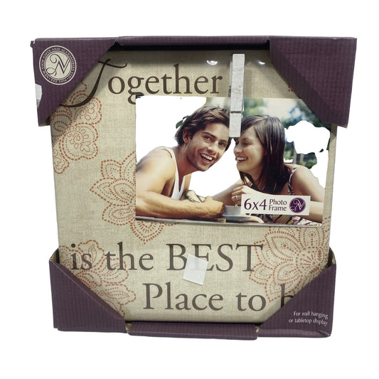 “Together Is The Best Place To Be” Rustic Themed Picture Frame