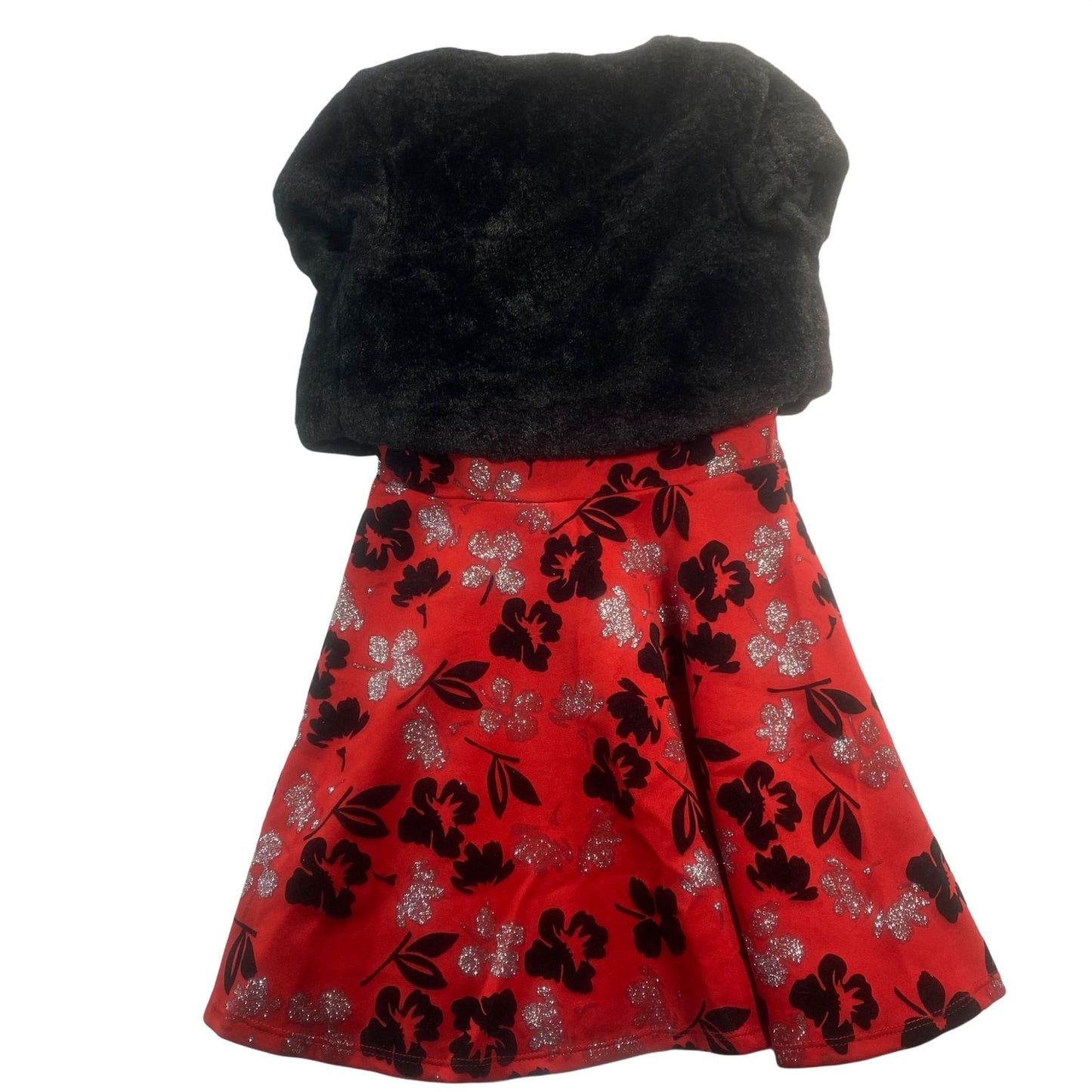 Red/Black/Silver 2pc Dress Set Size 6