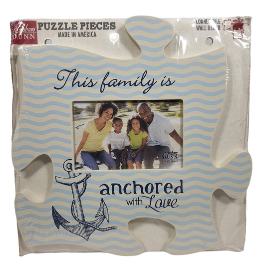 Anchored With Love Puzzle Picture Frame