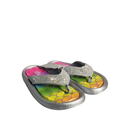 Capelli Silver & Rainbow Girls Sandals Size 10/11